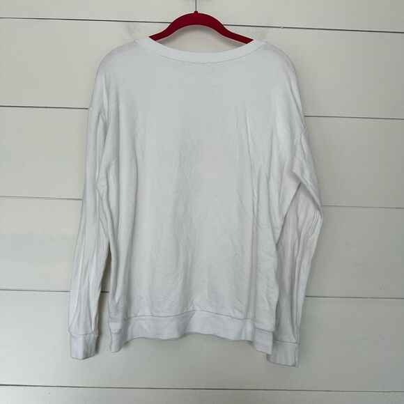South Parade Women’s Small Le Weekend White Red Sweatshirt - Picture 5 of 6